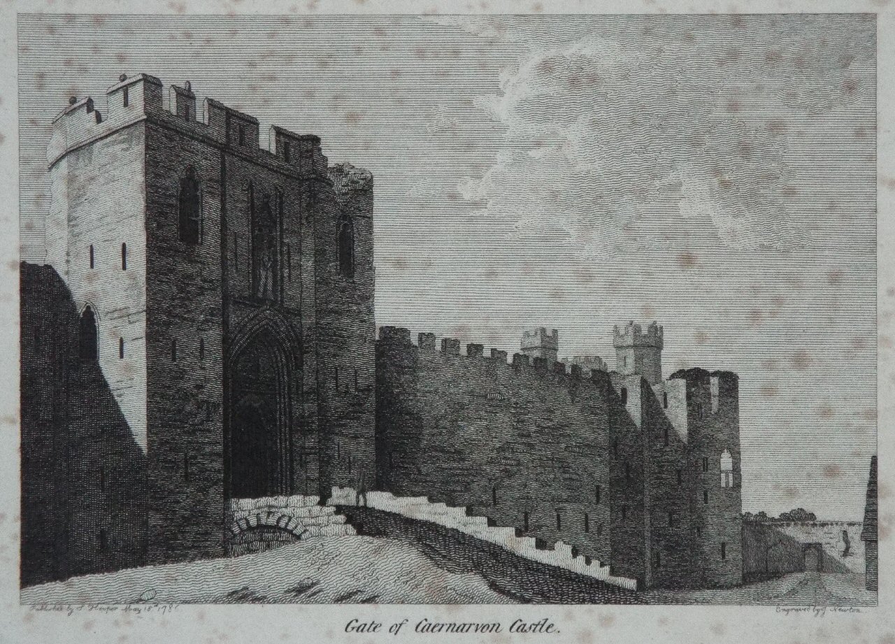 Print - Gate of Caernarvon Castle. - 